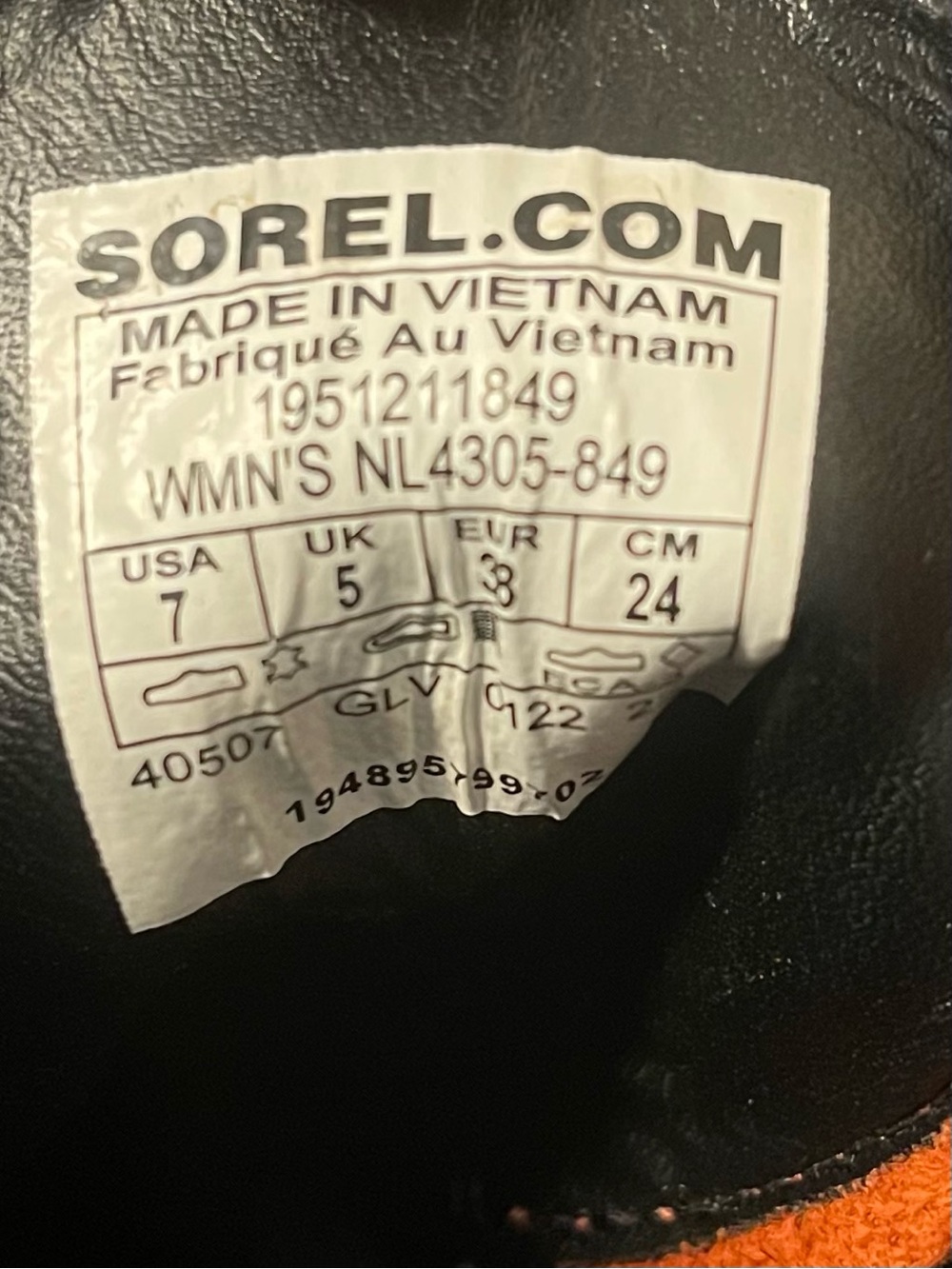 Sorel Women's Brex Lug Sole Lace-Up Waterproof Boots Warp Red & Black Size 7 - Picture 8 of 8